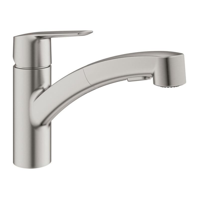 Robinet de cuisine - Supersteel - Mitigeur moncommande évier - Douchette extr...