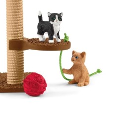 Coffret Aire de jeu pour chats adorables, figurines d'animaux avec