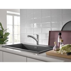 Robinet de cuisine - Supersteel - Mitigeur moncommande évier - Douchette extr...