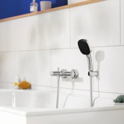 Mitigeur thermostatique bain douche GROHE Precision Get - Montage mural - Chromé