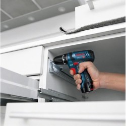 Perceuse-visseuse a percussion Bosch Professional GSB 12V-15, 2 batteries 2Ah...