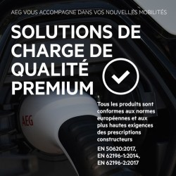 Chargeur portable véhicule électrique & hybride - AEG - Type 2 - Monophasé, 1...