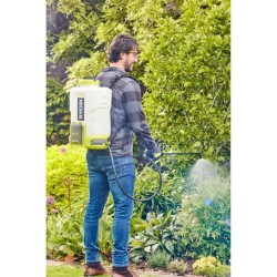 RYOBI - Pulvérisateur a dos 18V - jusqu'a 6,2 bars - débit 1 l/min a 1,8 l/mi...