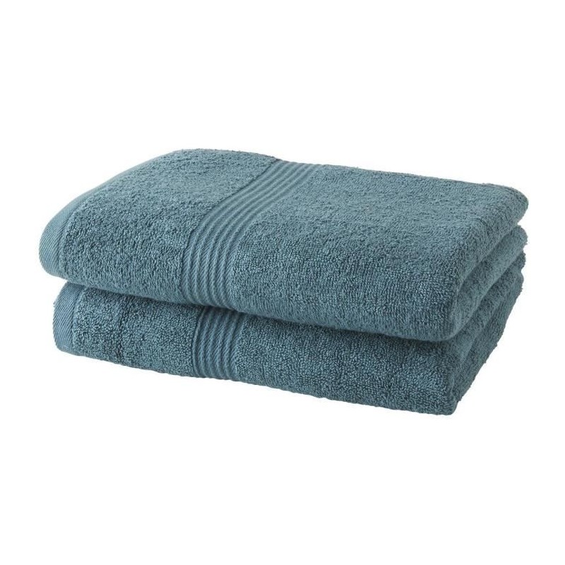 TODAY Essential - Lot de 2 Serviettes de Toilette - 50 x 90 cm - 100 % Coton ...