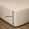 Drap housse - 100% coton - 140 x 190 + Bonnet 30 cm - LOVELY HOME