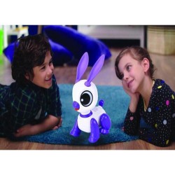 Power Rabbit Mini - Robot lapin avec effets lumineux et sonores, contrôle par...
