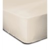 LOVELY HOME Drap housse  100% coton - 180 x 200 + Bonnet 30 cm - Beige clair