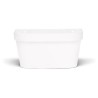 Pot mural - GARDEN ID Star - Blanc 36 x 16 cm - Réserve d'eau avec systeme de...
