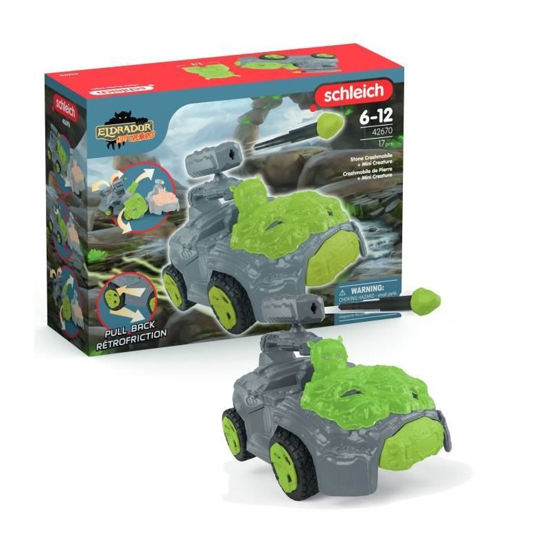 Crashmobile de Pierre avec Mini Creature, Coffret voiture avec