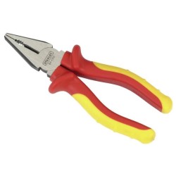 Pince universelle isolée - STANLEY - 0-84-000 - 160 mm - Rouge - Protection é...