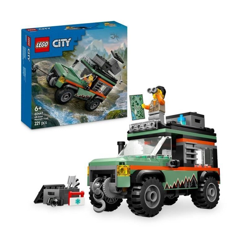 LEGO City 60447 Le camion 4x4 tout-terrain - Jeu de construction pour garçon ...
