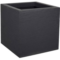 Pot de fleurs Carré 30 cm - EDA - Graphit Up - 21 L - Intérieur / Extérieur -...
