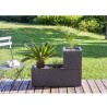 Pot de fleurs Carré 30 cm - EDA - Graphit Up - 21 L - Intérieur / Extérieur -...