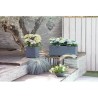 Pot de fleurs Carré 30 cm - EDA - Graphit Up - 21 L - Intérieur / Extérieur -...