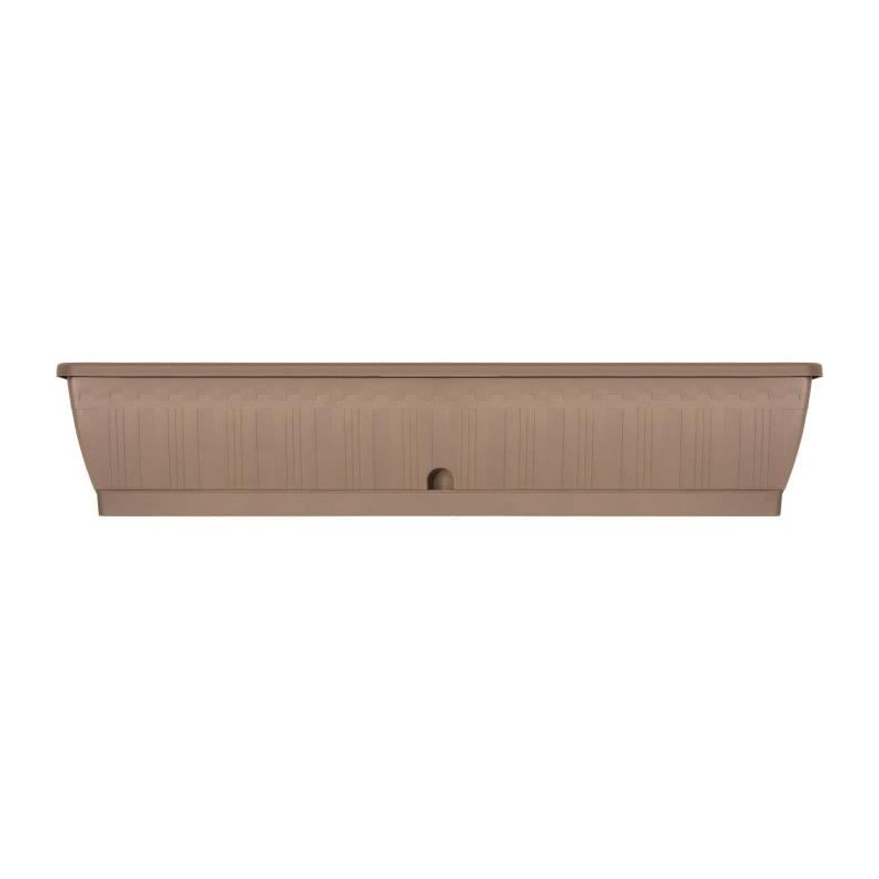 Jardiniere - GARDEN ID Terraflor - Taupe 100 cm - Solidité - Réserve d'eau - ...