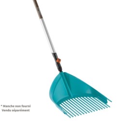 Râteau-pelle 3 en 1 Combisystem GARDENA - Plastique solide renforcé - 16 dent...