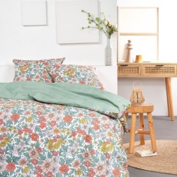 Parure de lit - TODAY - Sunshine - 2 personnes - 260x240cm - Coton - Imprimé ...