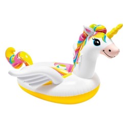 Bouée gonflable Licorne Magique a Chevaucher - INTEX - Dimensions 201x140x97c...