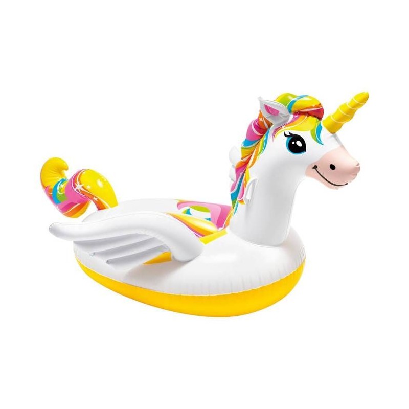 Bouée gonflable Licorne Magique a Chevaucher - INTEX - Dimensions 201x140x97c...