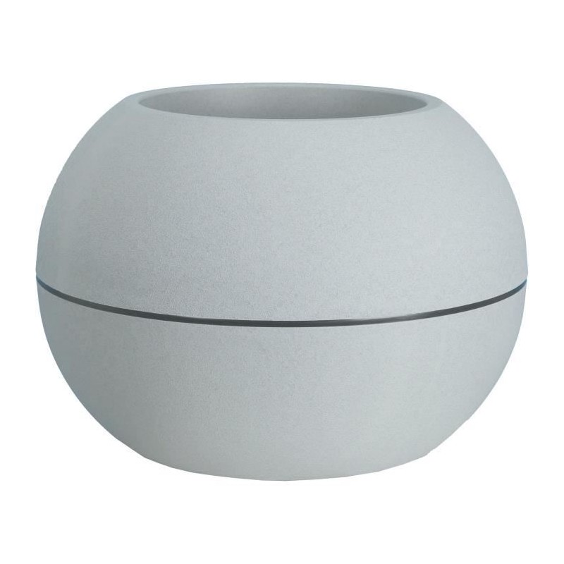 Pot de fleurs - RIVIERA - Granit Boule - D40 x H28 cm - stone
