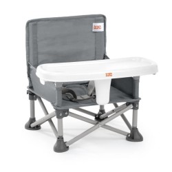 BRIGHT STARTS Rehausseur de chaise pliable, PoP N Sit, nomade, de voyage, Lég...