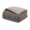 HUDSON - Couette Légere Microfibre - 200gr/m2 - Taupe & Lin - 240 x 260 cm