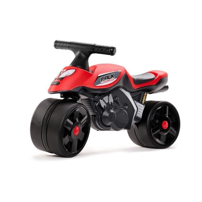 Porteur Baby Moto Falk Racing Team - Draisienne  - Larges roues - Rouge - 40%...