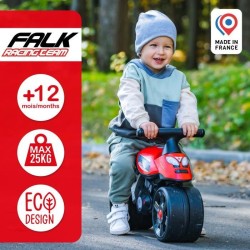 Porteur Baby Moto Falk Racing Team - Draisienne  - Larges roues - Rouge - 40%...