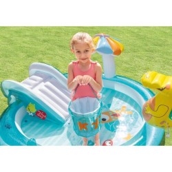 Aire de jeux gonflable - INTEX - Alligator - 160 Litres - 2 ans+ - 201 x 160 ...