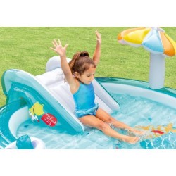 Aire de jeux gonflable - INTEX - Alligator - 160 Litres - 2 ans+ - 201 x 160 ...