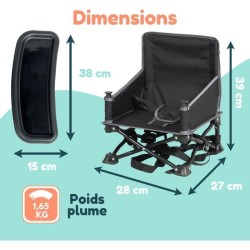 Rehausseur de chaise - BAMBISOL - 6/35 mois - Evolutif en chaise enfant 3/5 a...