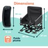Rehausseur de chaise - BAMBISOL - 6/35 mois - Evolutif en chaise enfant 3/5 a...
