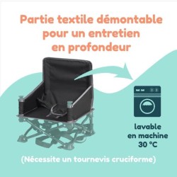 Rehausseur de chaise - BAMBISOL - 6/35 mois - Evolutif en chaise enfant 3/5 a...