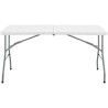 Table de réception pliante - TERRANOVA - Blanche - Structure acier et Plateau...