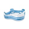 Piscine familiale octogonale bleue avec sieges et appuie-tetes 229 x 229 x 66...