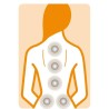 Housse de chaise de massage par vibration Medisana MCH - 4 zones de massage -...