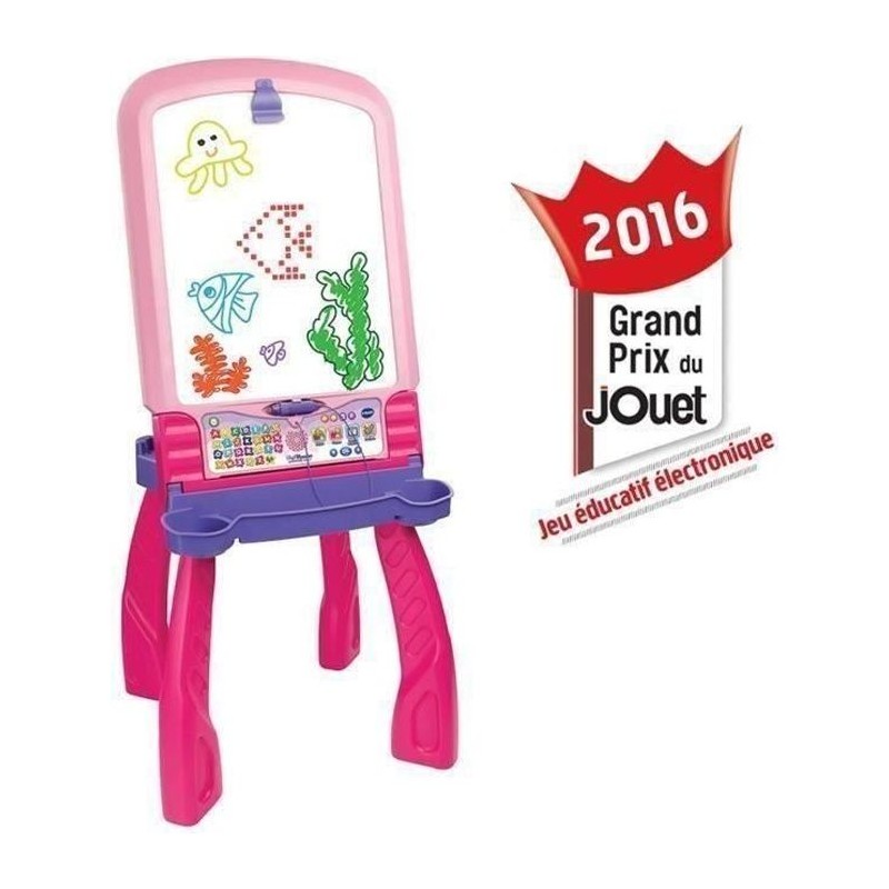 Chevalet Interactif 3 en 1 VTECH - Rose - Pour Fille - A partir de 3