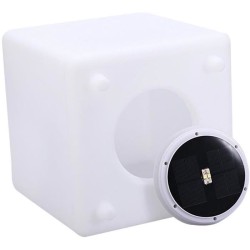 Cube solaire lumineux - LUMISKY - CASY - H30 cm - Tabouret table basse - LED ...