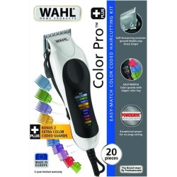 Tondeuse cheveux - WAHL - Color Pro Plus - Lames de précision - Peignes de gu...