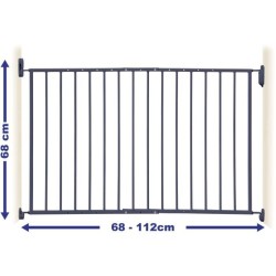 DREAMBABY Barriere de sécurité ARIZONA EXTENDA - A visser - L 68/112 cm - S'o...