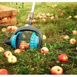 GARDENA Ramasse-fruits Combisystem - Panier plastique – Pelle intégré – Adapt...