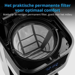 Cafetiere filtre programmable avec carafe - MEDION - MD 18458 -