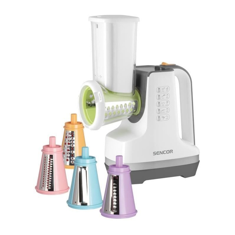 Découpe légumes et sorbétiere - SENCOR - SSG 4500WH - 150 W - 6 accessoires -...