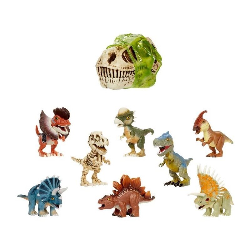 GrossMos - Tete de dinosaure géante - Découvre tes mini dinosaures
