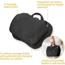 MEDISANA MC 850 - Coussin de massage Shiatsu épaules, dos, jambes et cou - 2 ...
