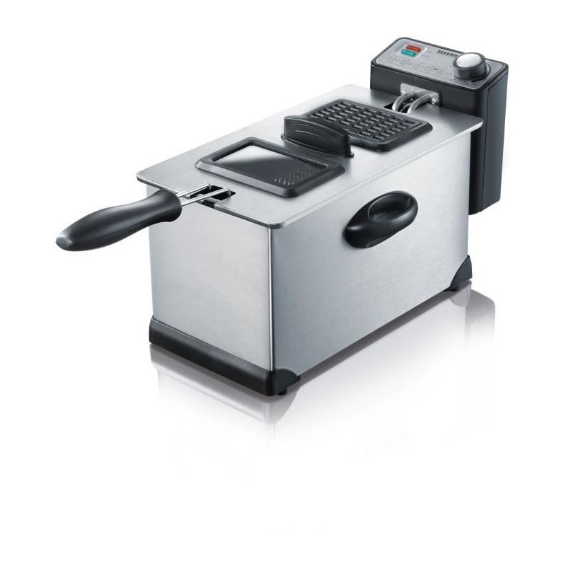 Friteuse SEVERIN - FR2431 - Capacité 3L - Jusqu'a 190°C - Thermostat réglable...