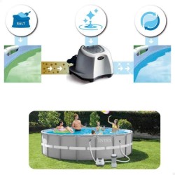 Intex - 26662 - Stérilisateur au sel QS200 pour piscine jusqu'a 8 m3