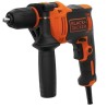 Perceuse a percussion filaire - 710W - BLACK+DECKER -  BEH710-QS - avec 4 for...