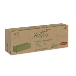 STEFANPLAST Bac a fleurs/jardiniere rectangulaire - ITALIA - Finition effet b...