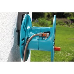 GARDENA Dévidoir mural Classic 60 – Longueur 60m max – Adapté tout diametre –...